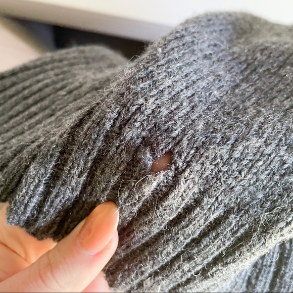 Vintage Gray Wool Sweater Vest M - Picture 4 of 5